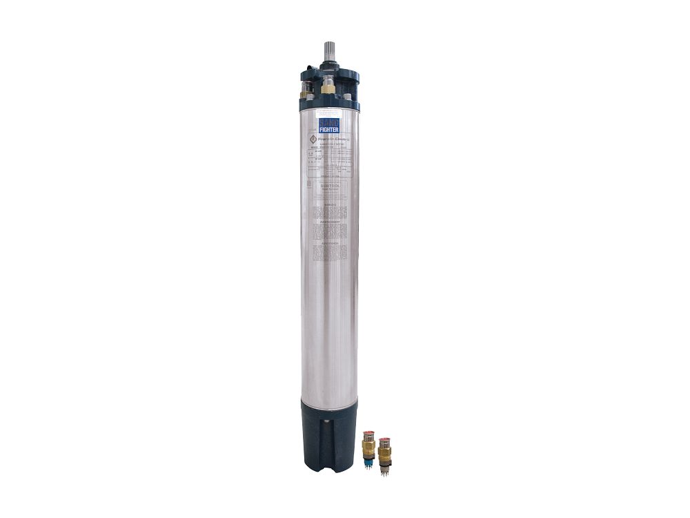 Submersible pump on a white background