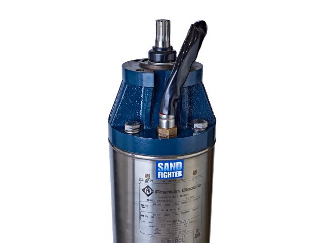 Sand filter with 'Sand Fighter' branding on a white background